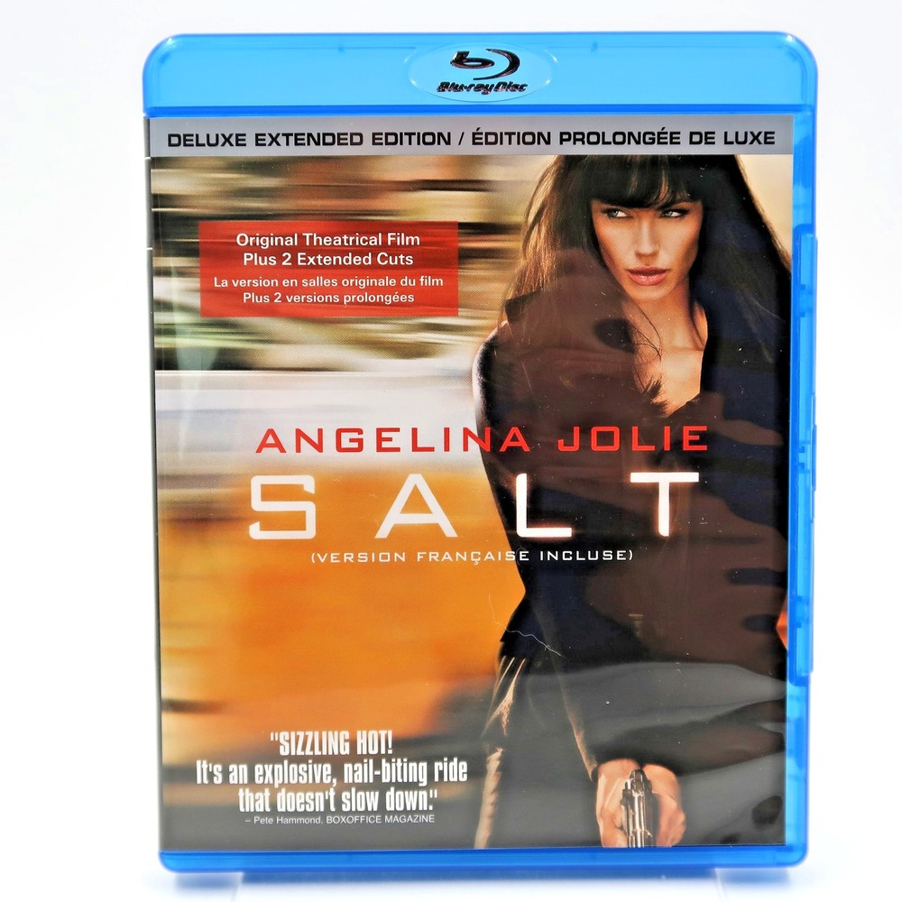 Salt Blu-ray 2010 Deluxe Extended Edition Angelina Jolie Sony Pictures